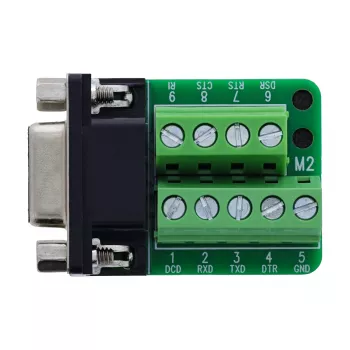 InLine 92501E spaiļu bloks / D-Sub 9 savienotājs, melns, zaļš