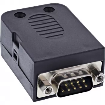 InLine 92501J D-Sub 9 savienotājs ar spaiļu bloku, melns