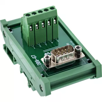 InLine 92501L D-Sub 9 spailu bloks, zaļš