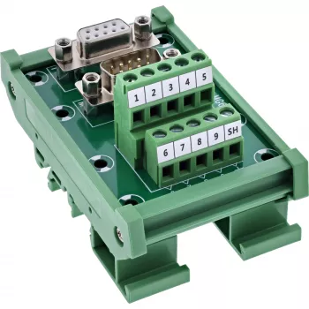 InLine 92501M spaiļu bloks / D-Sub 9, zaļš