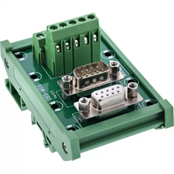 InLine 92501M spaiļu bloks / D-Sub 9, zaļš