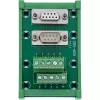 InLine 92501M spaiļu bloks / D-Sub 9, zaļš