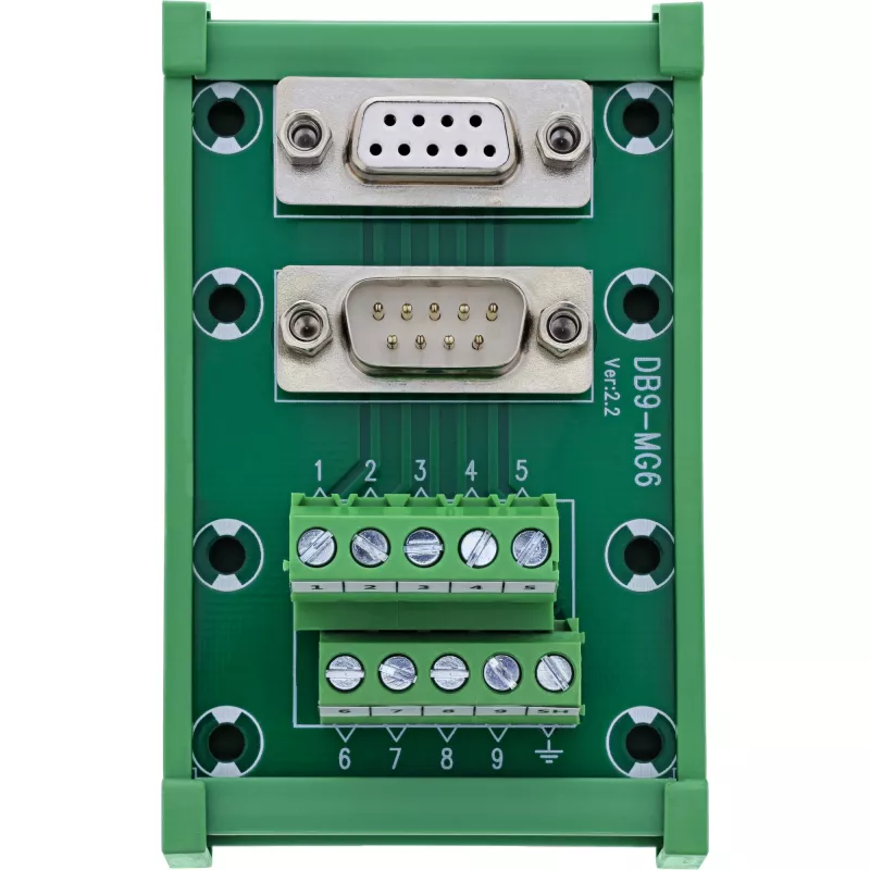 InLine 92501M spaiļu bloks / D-Sub 9, zaļš
