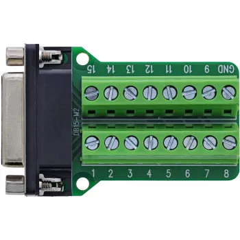 InLine 92502A spaiļu bloks / D-Sub 15, melns, zaļš