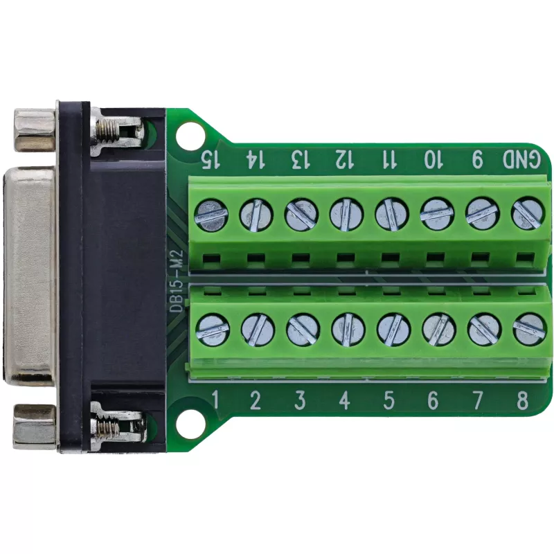 InLine 92502A spaiļu bloks / D-Sub 15, melns, zaļš