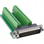 InLine 92502F Spailu bloks / D-Sub 25 Zaļš