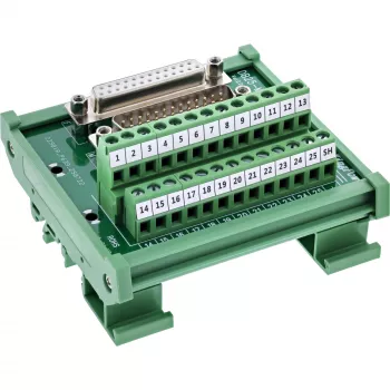 InLine 92502G D-Sub 25 spaiļu bloks ar D-Sub 25 savienotāju, zaļš