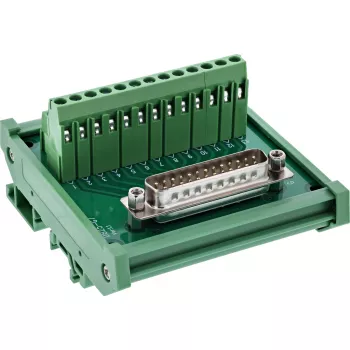 InLine 92502I D-Sub 25 spailu bloks ar savienotāju, zaļš