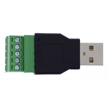 InLine 92504A USB-A uz spaiļu bloku adapteris, 5-pin, Melns/Zaļš