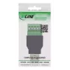 InLine 92504A USB-A uz spaiļu bloku adapteris, 5-pin, Melns/Zaļš