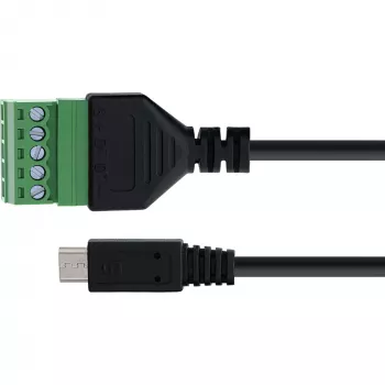 InLine 92504C Vadu savienotājs Micro USB / Spaiļu bloks, 5-pin, Melns, Zaļš