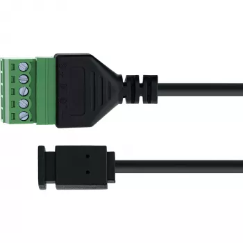 InLine 92504D vadu savienotājs Micro USB / spaiļu bloks, 5-pin, Melns, Zaļš