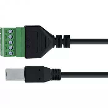 InLine 92504I USB-B / spaiļu bloks savienotājs, 5-pin, Melns, Zaļš