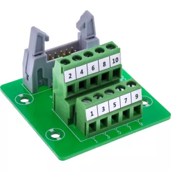 InLine 92504O savienotājs IDC 10 / spaiļu bloks 5 spailes, zaļš, gaiši pelēks
