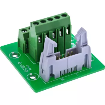 InLine 92504O savienotājs IDC 10 / spaiļu bloks 5 spailes, zaļš, gaiši pelēks