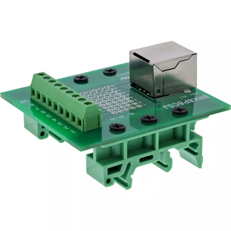 InLine 92505B RJ45 ligzdas spaiļu bloks, taisns, DIN sliedei
