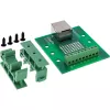 InLine 92505B RJ45 ligzdas spaiļu bloks, taisns, DIN sliedei