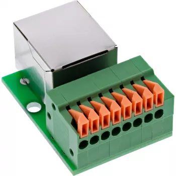 InLine 92505F savienotājs RJ45 Cat.5e 8P8C / spaiļu bloks, 8-pin, zaļš
