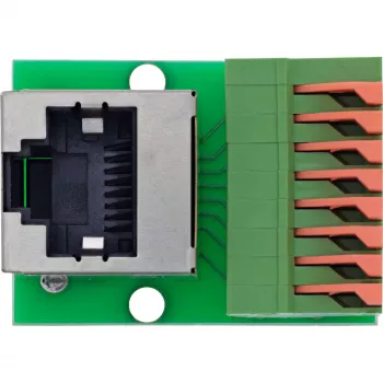 InLine 92505G RJ45 Cat.5e adapteris ar spaiļu bloku 8 kontaktiem, zaļš