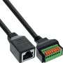 InLine 92505H RJ45 Cat.5e savienotājs ar spailēm, 8 kontakti, melns