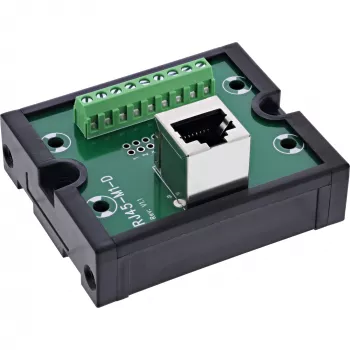 InLine 92505J RJ45 savienotājs 8P8C / spaiļu bloks, 9-pin, Melns, Zaļš