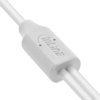 InLine 35126W USB kabelis USB 2.0 0,5 m USB A 2 x USB C Balts