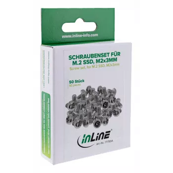 Stiprinājumu komplekts InLine 77783A – skrūvju komplekts M.2 SSD montāžai