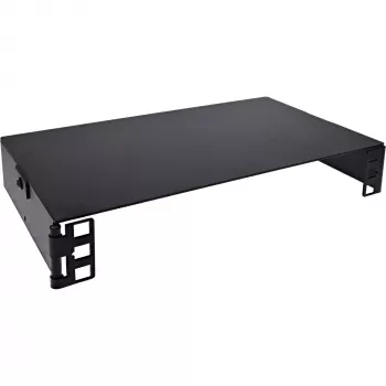 InLine 10101B 10" sienas mini statīvs, 1U, 15,2 cm dziļums, melns