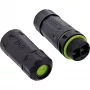 InLine 69927F optiskās šķiedras savienotājs SC, IP68, 2x2 SC ligzda, āra apstākļiem, M20