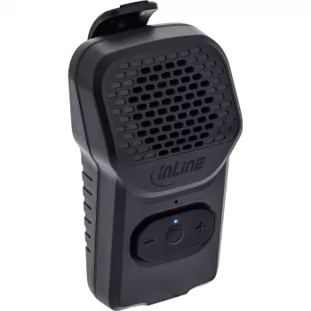 Pārnēsājams mono skaļrunis InLine 55383 — Melns, draiveris 2.8 cm, Bluetooth 2.4 GHz (darbības rādiuss 10 m)