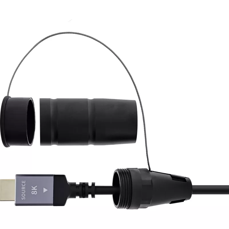 InLine 17990T HDMI AOC kabelis 90 m HDMI Type A (Standarta) Melns