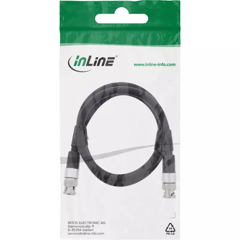 VGA kabelis InLine 10801S, analogais video kabelis, 88 g, 15×15 mm