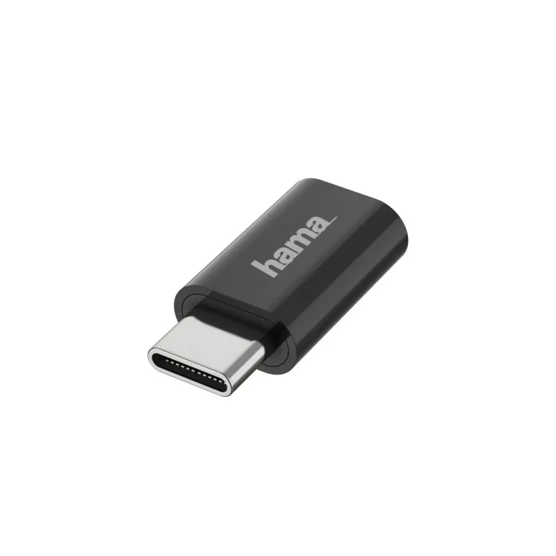 Pārejas adapteris Hama 00200310 Micro USB uz USB-C melns