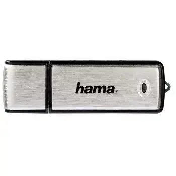 Hama Fancy 128GB USB 2.0 zibatmiņa USB Type-A Melna, Sudraba