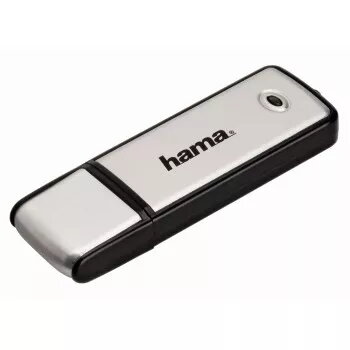 Hama Fancy 128GB USB 2.0 zibatmiņa USB Type-A Melna, Sudraba