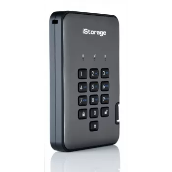 iStorage diskAshur PRO² HDD 4TB | Droša pārnēsājama cietā diska krātuve | FIPS 140-2 Level 2, NCSC CPA, NLNCSA BSPA un NATO Restricted | AES-XTS 256 bitu aparatūras šifrēšana | PIN aizsardzība | Neatkarīga no OS un platformas | GDPR, TAA atbilstība | Aizs