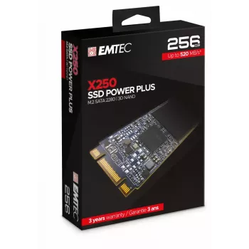 SSD disks Emtec 256 GB M.2 Serial ATA III 3D NAND X250