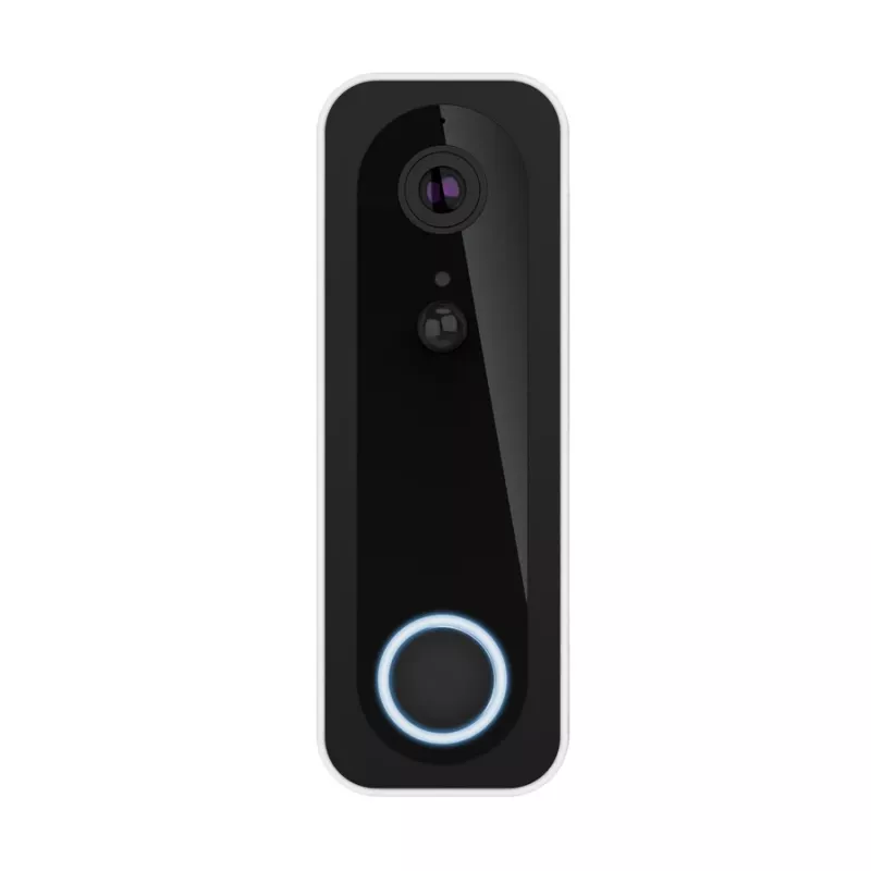 Video durvju zvans TRUST DOORCAM-3000, 3 MP, Wi-Fi 2,4 GHz, MicroSD līdz 256 GB, Akumulators/USB, Melns/Balts