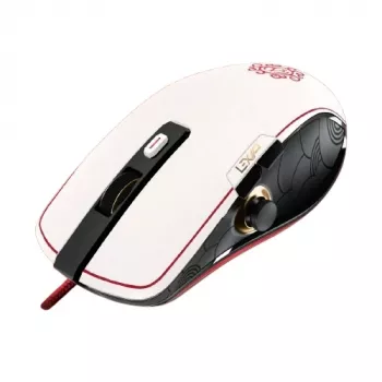 Lexip X Ubisoft - Assassin's Creed - Shadows Pele, labā roka, optiskā, USB Type-A, 12000 DPI, melna, zelta, sarkana, balta