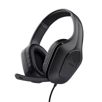 Trust GXT 417 Zirox austiņas vadu galvas saite spēlēm Melna