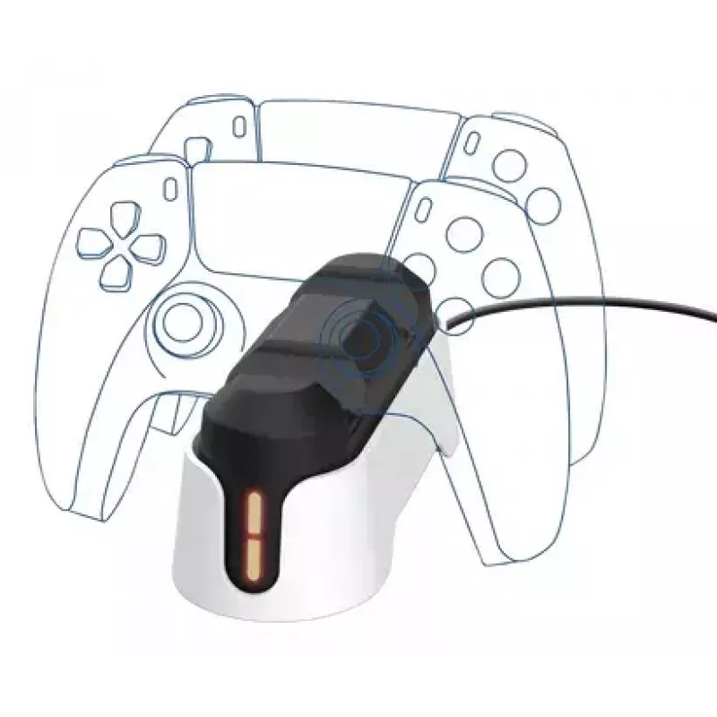 Uzlādes statīvs Trust GXT 228 Dual PlayStation 5 Melns Balts