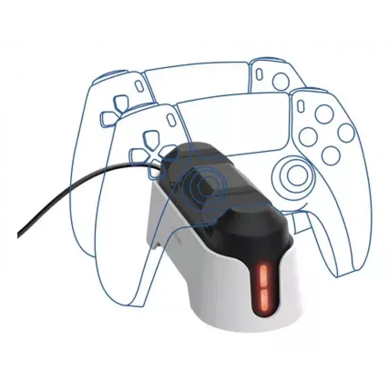 Uzlādes statīvs Trust GXT 228 Dual PlayStation 5 Melns Balts