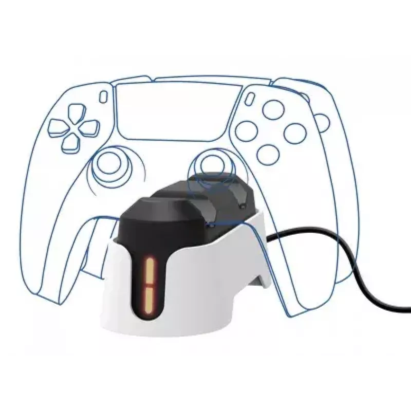 Uzlādes statīvs Trust GXT 228 Dual PlayStation 5 Melns Balts