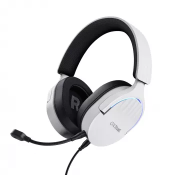Trust GXT 490 FAYZO Austiņas Vadu Galvas saite Motocikls USB Type-A Melns, Balts