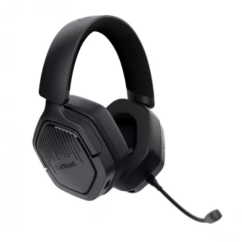 Trust GXT 493 Carus austiņas, vadu un bezvadu, galvas saite, ķivere, spēlēm, USB Type-C / USB Type-A Bluetooth, melnas