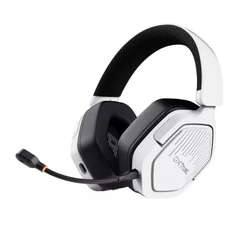 Trust GXT 493W Carus austiņas, vadu un bezvadu, galvas saite, ķivere, spēlēm, USB Type-C / USB Type-A, Bluetooth, balta