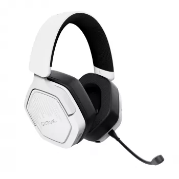 Trust GXT 493W Carus austiņas, vadu un bezvadu, galvas saite, ķivere, spēlēm, USB Type-C / USB Type-A, Bluetooth, balta