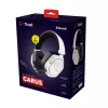 Trust GXT 493W Carus austiņas, vadu un bezvadu, galvas saite, ķivere, spēlēm, USB Type-C / USB Type-A, Bluetooth, balta