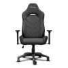 Universāla spēļu krēsla TRUST GXT 723 — polsterēts sēdeklis, max slodze 150 kg, 710×750 mm, augstums līdz 134 cm, pelēks