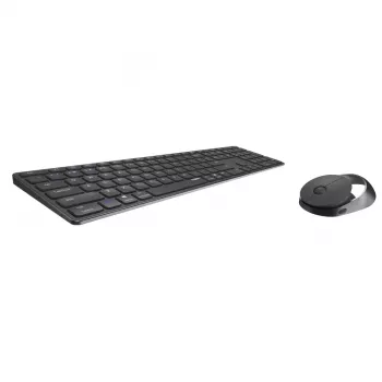 Rapoo 9850M tastatūra un pele, mājas lietošanai, RF bezvadu/Bluetooth, QWERTZ vācu, pelēka